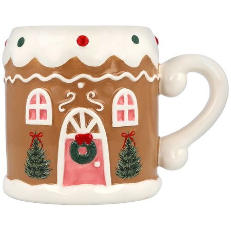 Festive Voice Mug, Gingerbread House