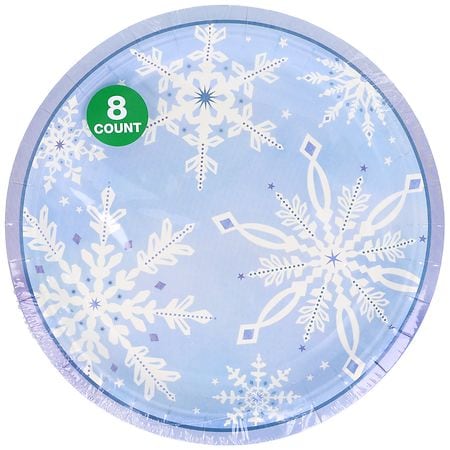 Festive Voice Snowflake Plates Large