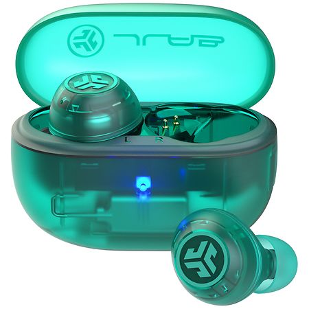 JLab Audio Go POP ANC True Wireless Earbuds Transparent Teal