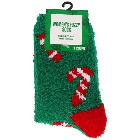 Festive Voice Women's Fuzzy Socks Shoe Size 4-10