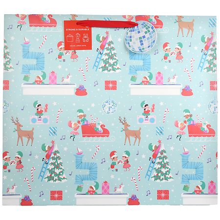 Inspirations from Hallmark Gift Bag, Heavy Duty Santa Shop