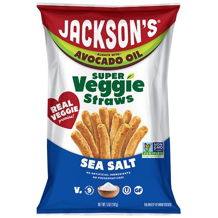 Jackson's Avocado Oil Super Veggie Straws Sea Salt