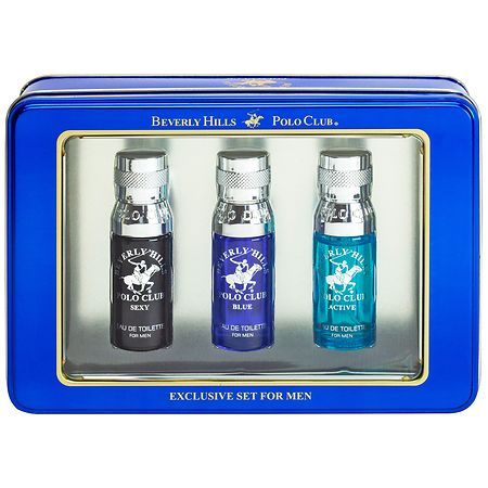 Beverly Hills Polo Club Mini Eau De Toilettes Tin Gift Set