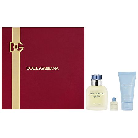 Dolce & Gabbana Light Blue Eau De Toilette Spray for Men Set