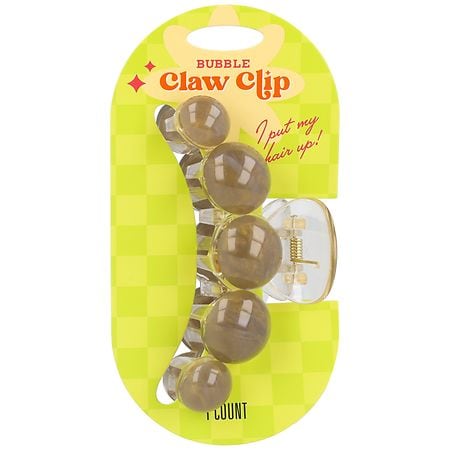 Walgreens Bubble Claw Clip Grey/ Green