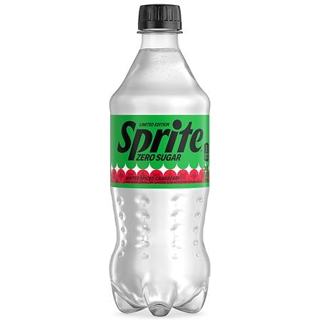 Sprite Zero Sugar Soda Pop Soft Drink Winter Spiced Cranberry