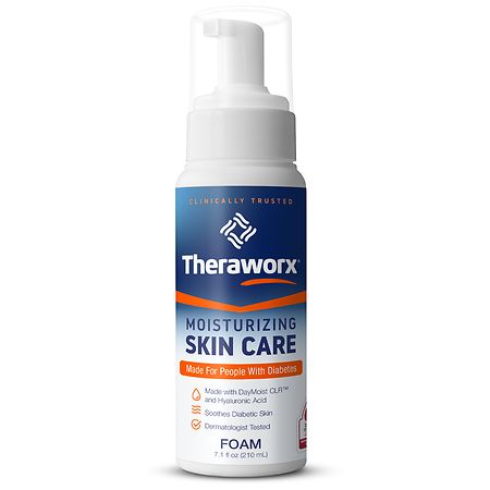 Theraworx Diabetic Moisturizing Skin Care Foam
