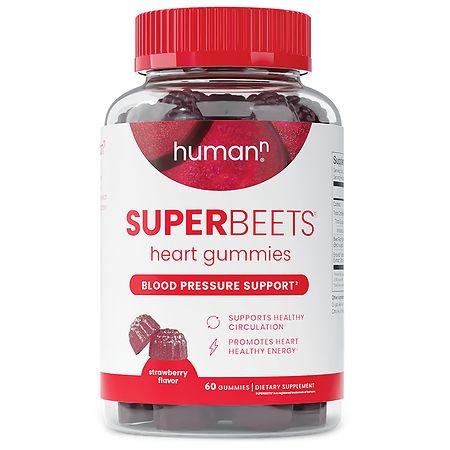 HumanN SuperBeets Heart Gummies Strawberry