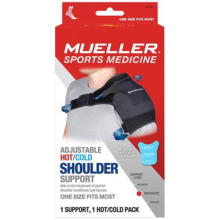 Mueller Adjustable Shoulder Support, Hot and Cold Pack