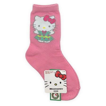 Hello Kitty Youth Crew Socks 6-8 1/ 2 Multi