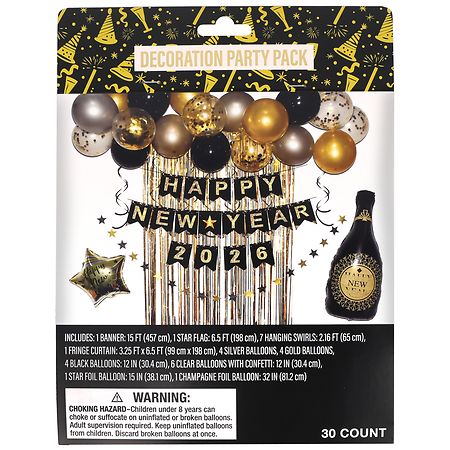 Festive Voice Happy New Year 2026 Decoration Party Pack