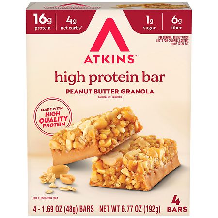 Atkins High Protein Bars Peanut Butter Granola