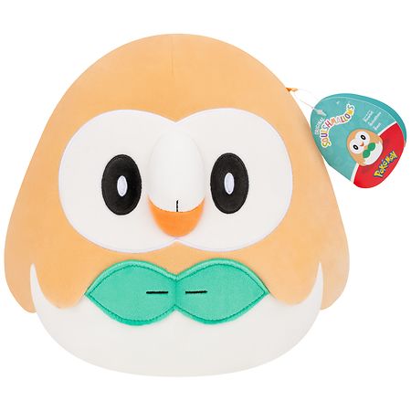 Squishmallows Pokemon Rowlet Plush 10 Inch