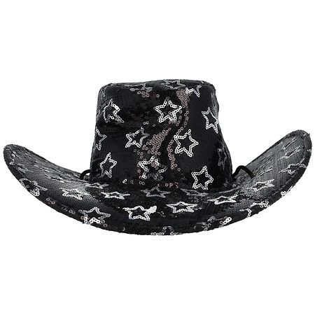 Festive Voice Happy New Year Sequin Star Hat