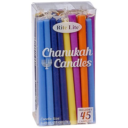 Rite Lite Chanukah Candles Multicolor