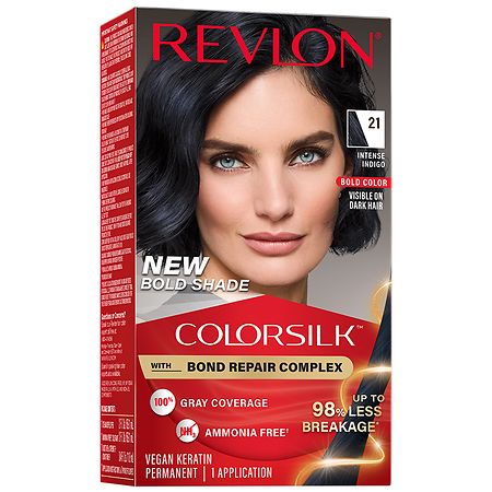 Revlon ColorSilk Bond Repair Complex Permanent Hair Color 21 Intense Indigo