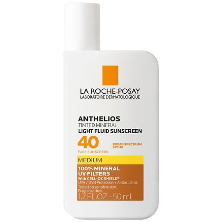 La Roche-Posay Anthelios Tinted Mineral Sunscreen Lotion SPF 40, Medium