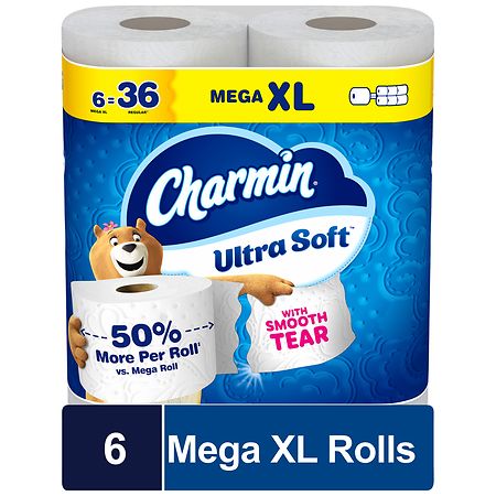 Charmin Ultra Soft Toilet Paper, Mega XL Rolls, 2-Ply