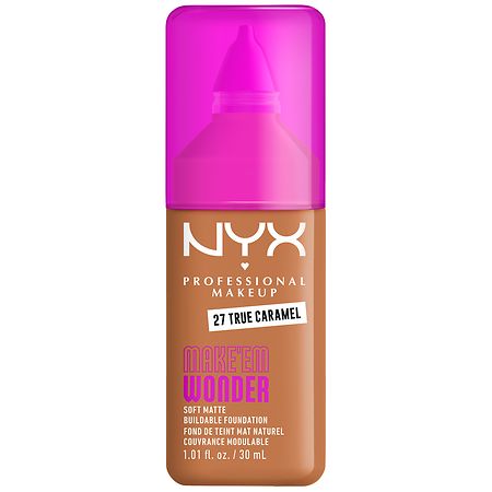 NYX Professional Makeup Make 'Em Wonder 24H Soft Matte Foundation 27 True Caramel