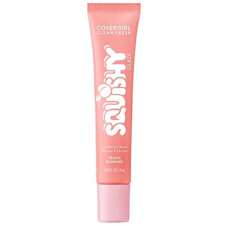CoverGirl Clean Fresh Squishy Glaze Lip Butter Balm Peach Gummies