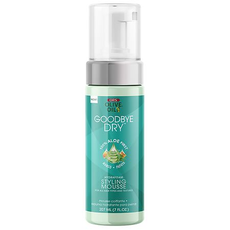ORS Olive Oil Goodbye Dry Hydrafoam Styling Mousse Aloe Vera, Mango, & Papaya