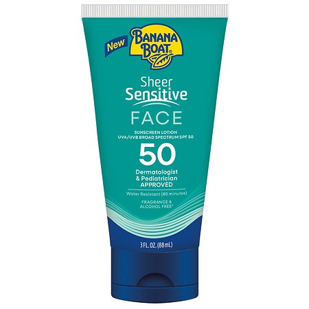 Banana Boat Sheer Sensitive Sunscreen Face Lotion