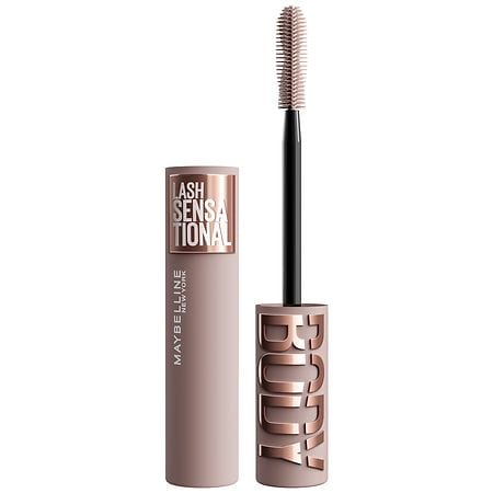 Maybelline Lash-Sensational Washable Body Mascara Makeup, Volumizing + Lifting Brownish Black