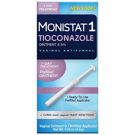 Monistat 1-Day Yeast Infection Treatment, Pre-Filled Cream Applicator