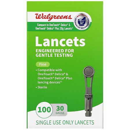 Walgreens Lancets, Fine 30 Gauge