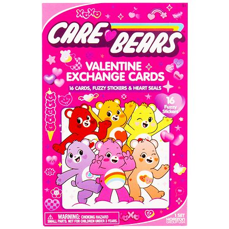 Care Bears Valentine Exchange Cards