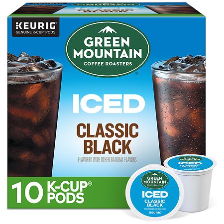 Green Mountain Coffee Iced Classic Black, Medium Roast Coffee K-Cup Pods