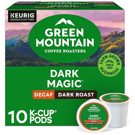 Green Mountain Coffee Dark Magic Decaf, Dark Roast Coffee K-Cup Pods