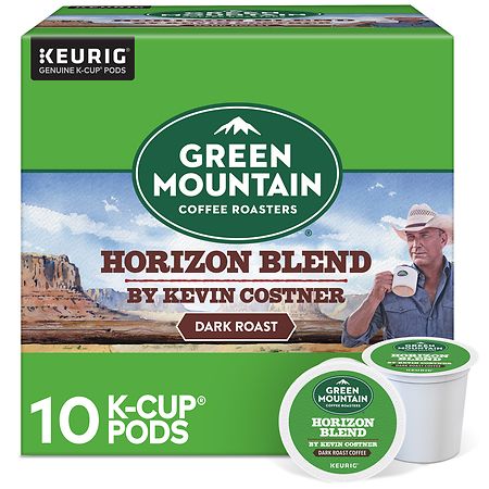 Green Mountain Coffee Horizon Blend by Kevin Costner, Dark Roast Coffee K-Cup Pods