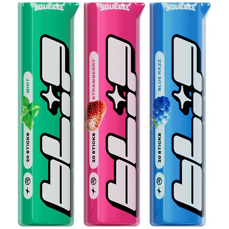 Blip Products Sweet Toothpicks Blue-Razz, Strawberry & Mint