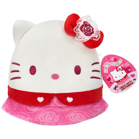 Squishmallows Valentine's Hello Kitty & Friends Plush - Hello Kitty 8 Inch