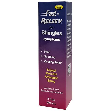 Fast-Releev Topical Antiseptic First Aid Spray for Shingles Symptoms