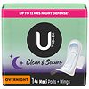 U by Kotex Clean & Secure Overnight Maxi Pads with Wings Unscented-0