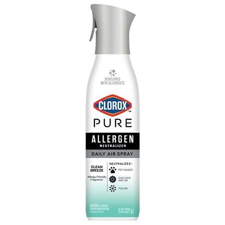 Clorox Pure Allergen Neutralizer Daily Air Spray Clean Breeze