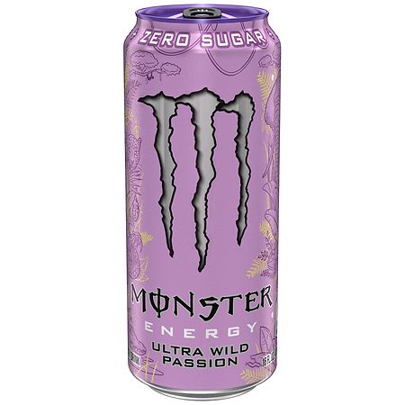 Monster Energy Ultra Zero Sugar Wild Passion Energy Drink Passionfruit and Citrus