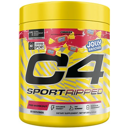 C4 SportRipped Pre-Workout Dietary Supplement Cherry Jolly Rancher