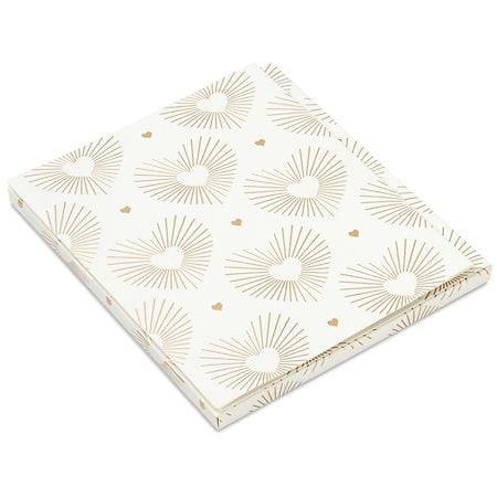 Hallmark Gift Card Holder Box (Gold Hearts on White)
