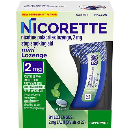 Nicorette Mini Nicotine Lozenges Peppermint