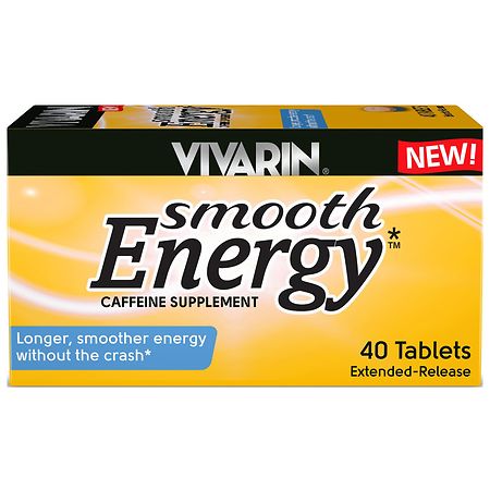 Vivarin Smooth Energy Caffeine Tablets, Focus & Alertness, Sugar & Calorie Free 0, 0, 0 0
