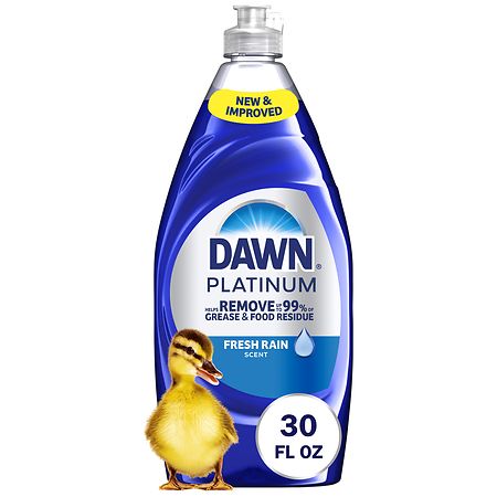 Dawn Platinum Dish Soap, Dishwashing Liquid, Tough Grease Removal Fresh Rain