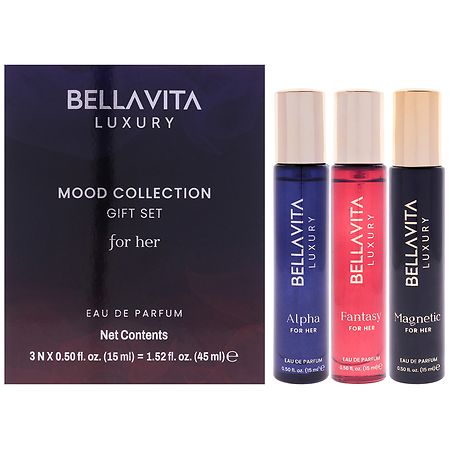 Bellavita Mood Collection Eau de Parfum Gift Set for Her Alpha, Fantasy & Magnetic