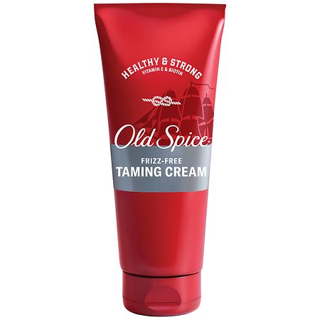 Old Spice Frizz-Free Taming Cream, Healthy & Strong with Vitamin E & Biotin, Low Hold