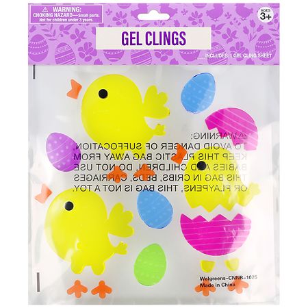 Festive Voice Gel Clings, Assortment