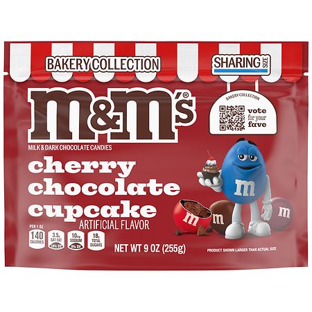 M&M's Cherry Chocolate Cupcake Candy, Sharing Size, Resealable Bag