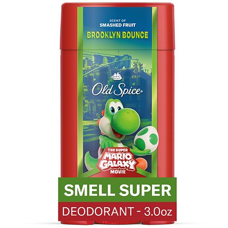 Old Spice Men's Deodorant, Brooklyn Bounce, The Super Mario Galaxy Movie Scent of Smashed Fruit