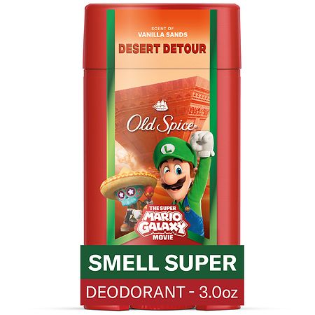 Old Spice Men's Deodorant, Desert Detour, Old Spice x The Super Mario Galaxy Movie Vanilla Sands